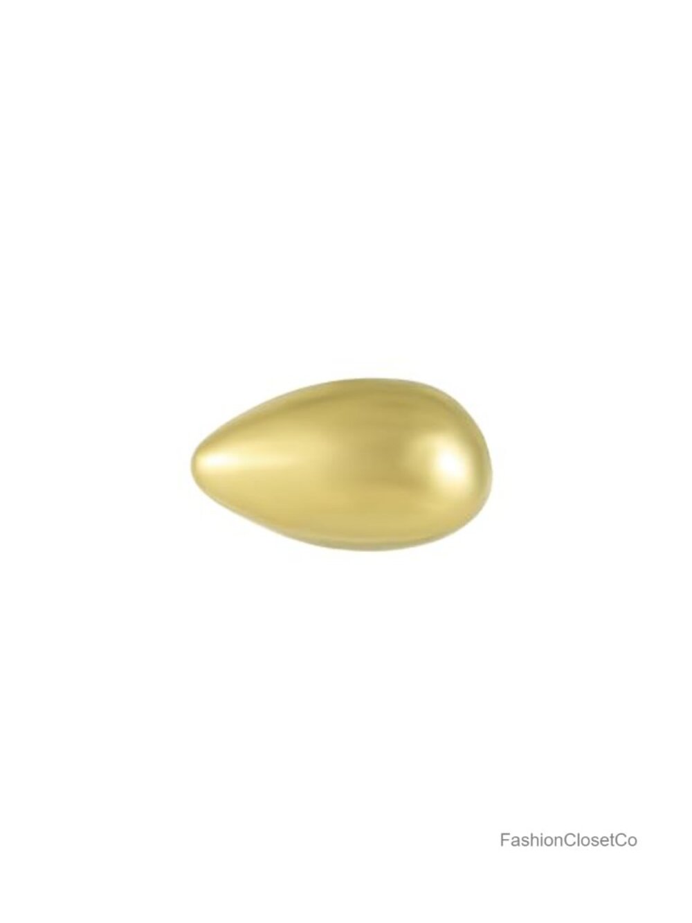 Chunky Teardrop Brooch Stainless Steel Geometric Waterdrop Lapel Pin